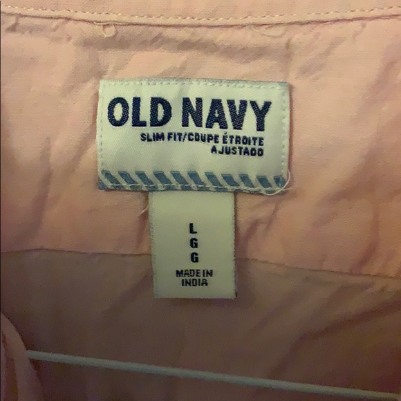 Old Navy Pink button down shirt - Picture 2 of 3
